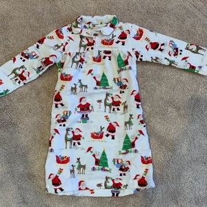 Pottery Barn Kids Santa Long Nightgown | Sz 3T